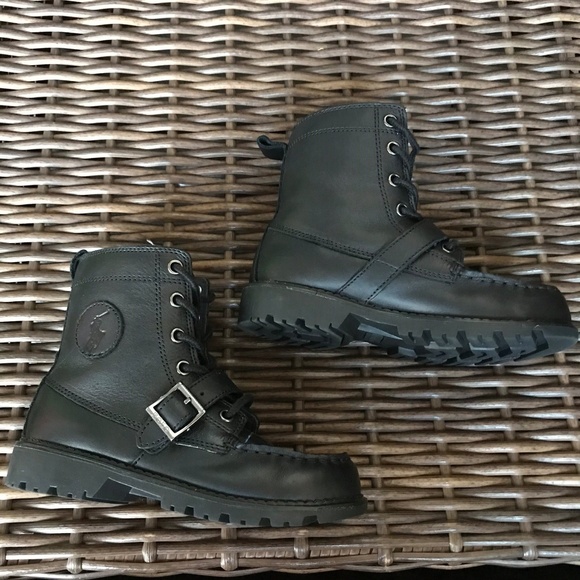 polo ralph lauren black boots